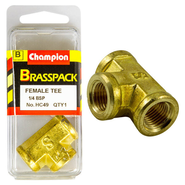 CHAMPION BRASS FEMALE TEE