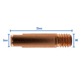 BOSSWELD CONTACT TIP M6 0.9MM 25MM 10PK