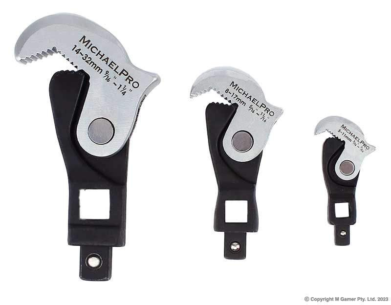 ADJUSTING CROWSFOOT WRENCH SET 3PC
