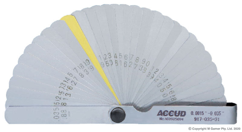 ACCUD FEELER GAUGE 0.0015" - 0.035"