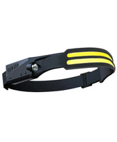 Dual Strip COB LED Slimline Headlamp with Spot Light - Motion Sense On/Off